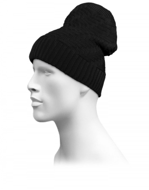 Unisex acrylic  self Designer Cap black